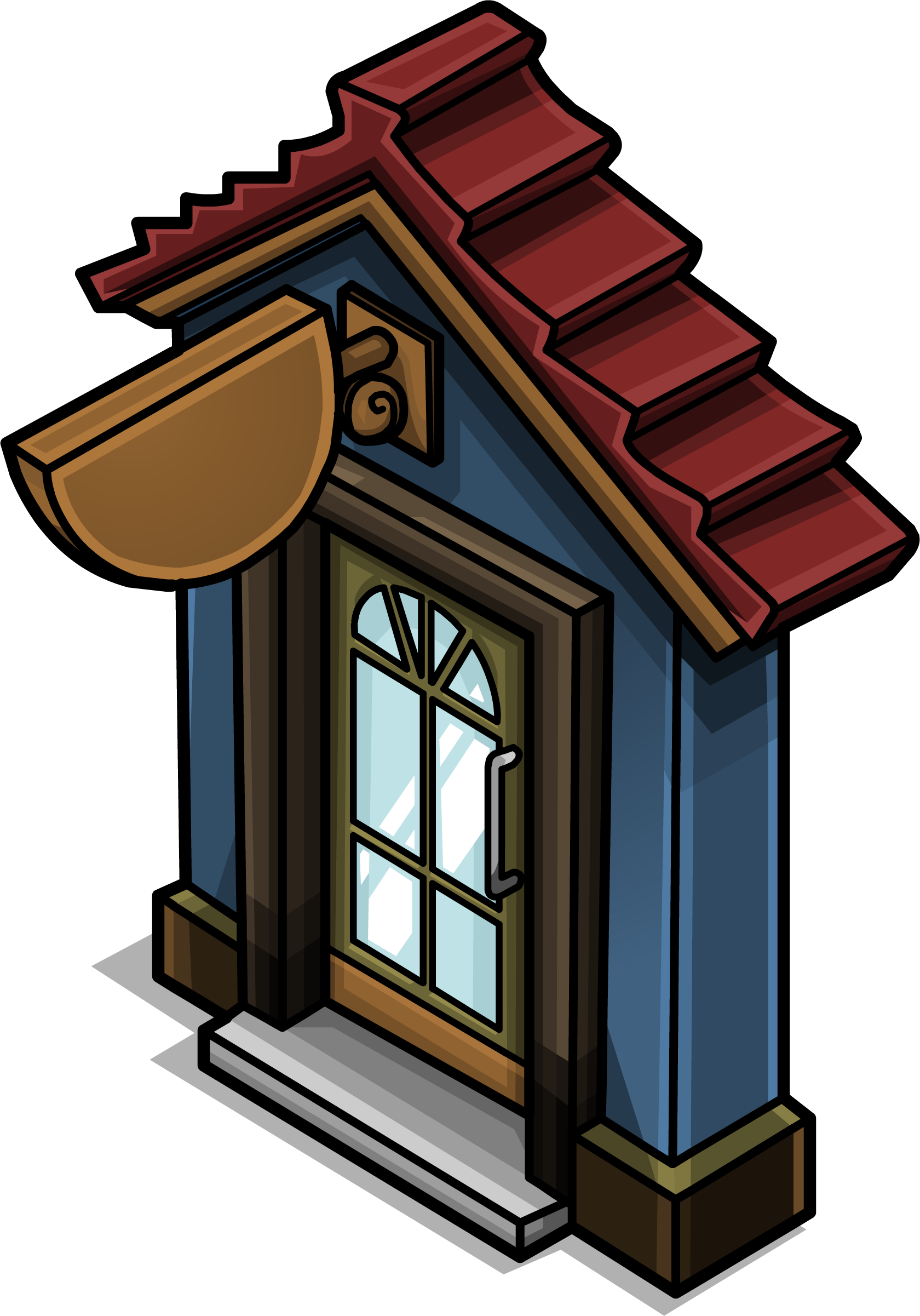 Cozy Blue Door Sprite 001 - Cozy Blue Clipart (1680x2402), Png Download