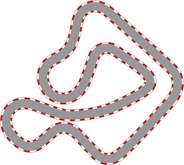 12 Turn Road Course, 5/8 Of A Mile Long, With 3 Types Clipart (600x600), Png Download
