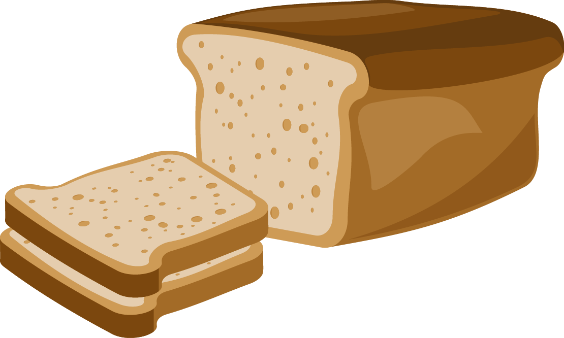 Toast Rye Bread Breakfast White Bread Clipart (1110x666), Png Download