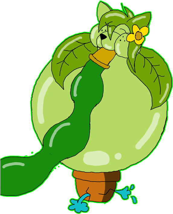 Watering Venus - Cartoon Clipart (697x751), Png Download