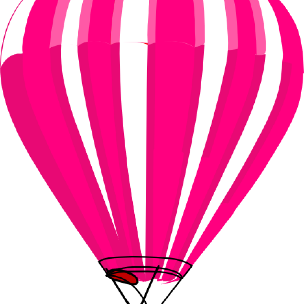 Air Balloon Clipart Pink And White Hot Air Balloon - Clip Art - Png Download (1024x1024), Png Download