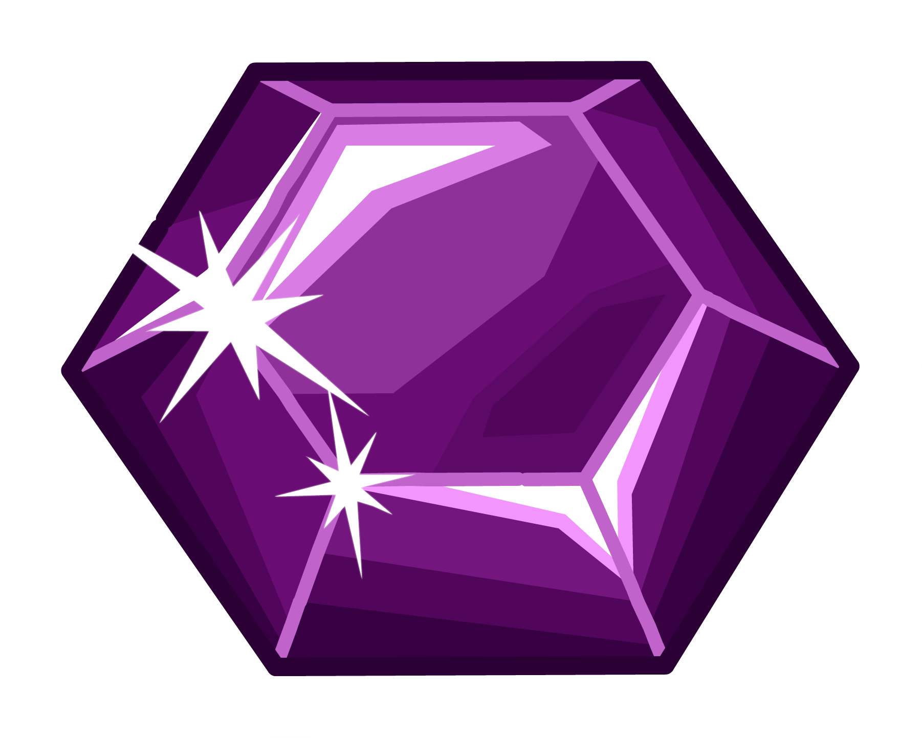 Amethyst Stone Png Transparent Images - Club Penguin Clipart (1802x1443), Png Download