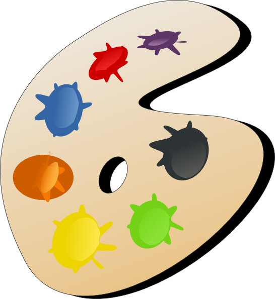 Paleta De Cores Aquarela Clipart (546x595), Png Download