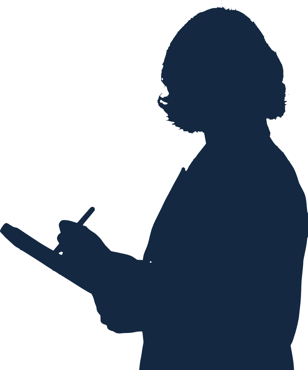 Responsive Image - Silhouette Teacher Black And White Clipart - Png Download (1065x1280), Png Download