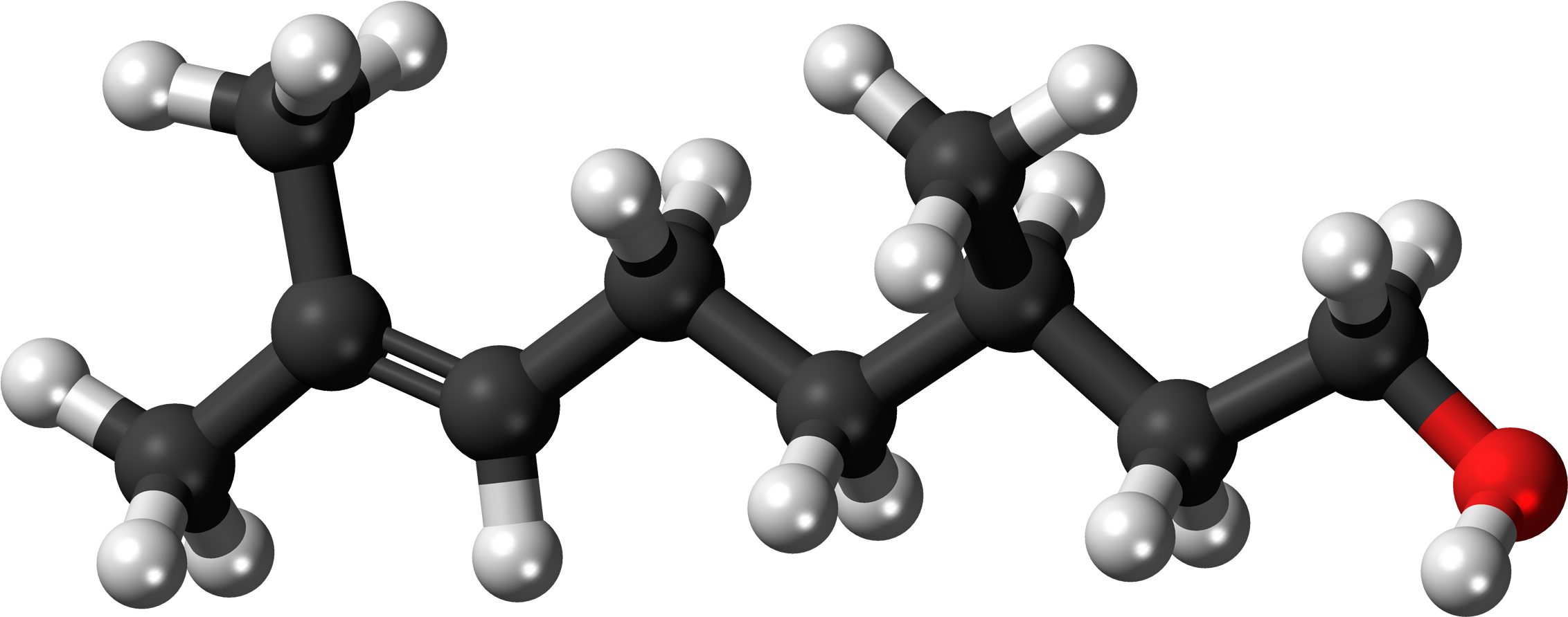 Citronellol 3d Clipart (2372x1000), Png Download