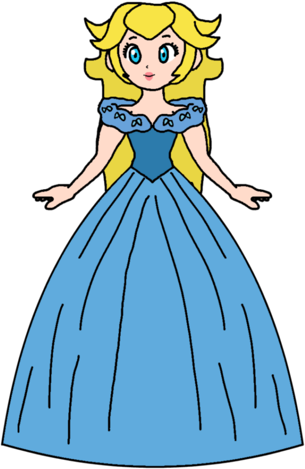 Gowned Clipart Cinderella Dress 5 Of - Princess Peach Katlime - Png Download (698x1024), Png Download