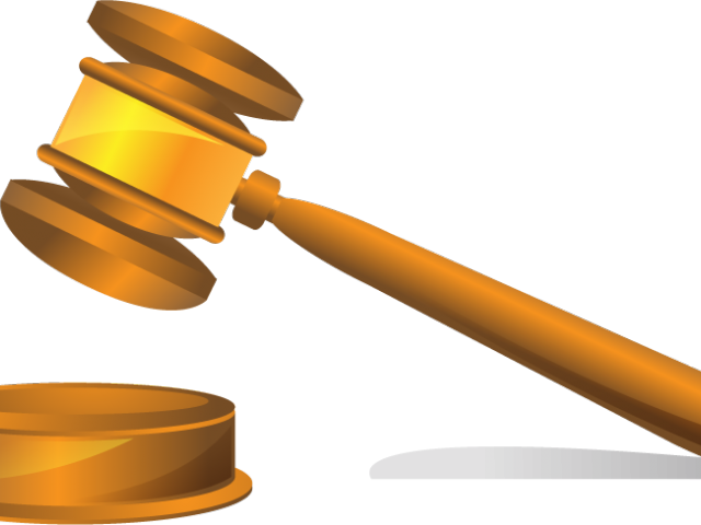 Lawyer Clipart Legal Issue - Judge Hammer Clipart - Png Download (640x480), Png Download