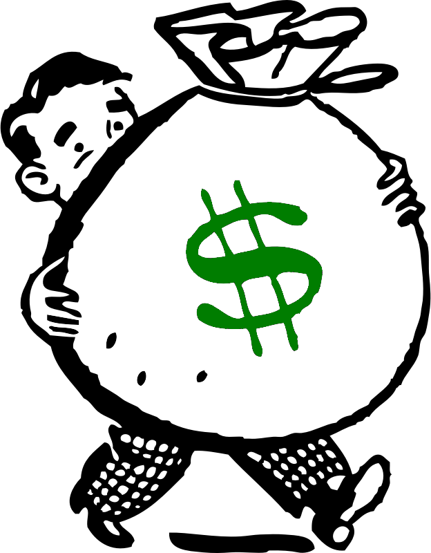 Win - Money Bag Drawing Clipart (624x800), Png Download