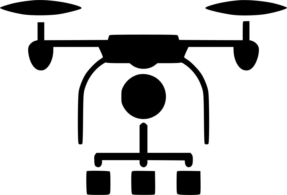 Quadcopter Distribution Comments - Drone Icon Transparent Background Clipart (980x666), Png Download