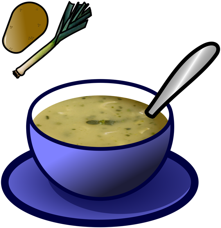 Clip Art Library Library Symbol Food Talksense Leek - Chicken Soup Clipart - Png Download (800x800), Png Download
