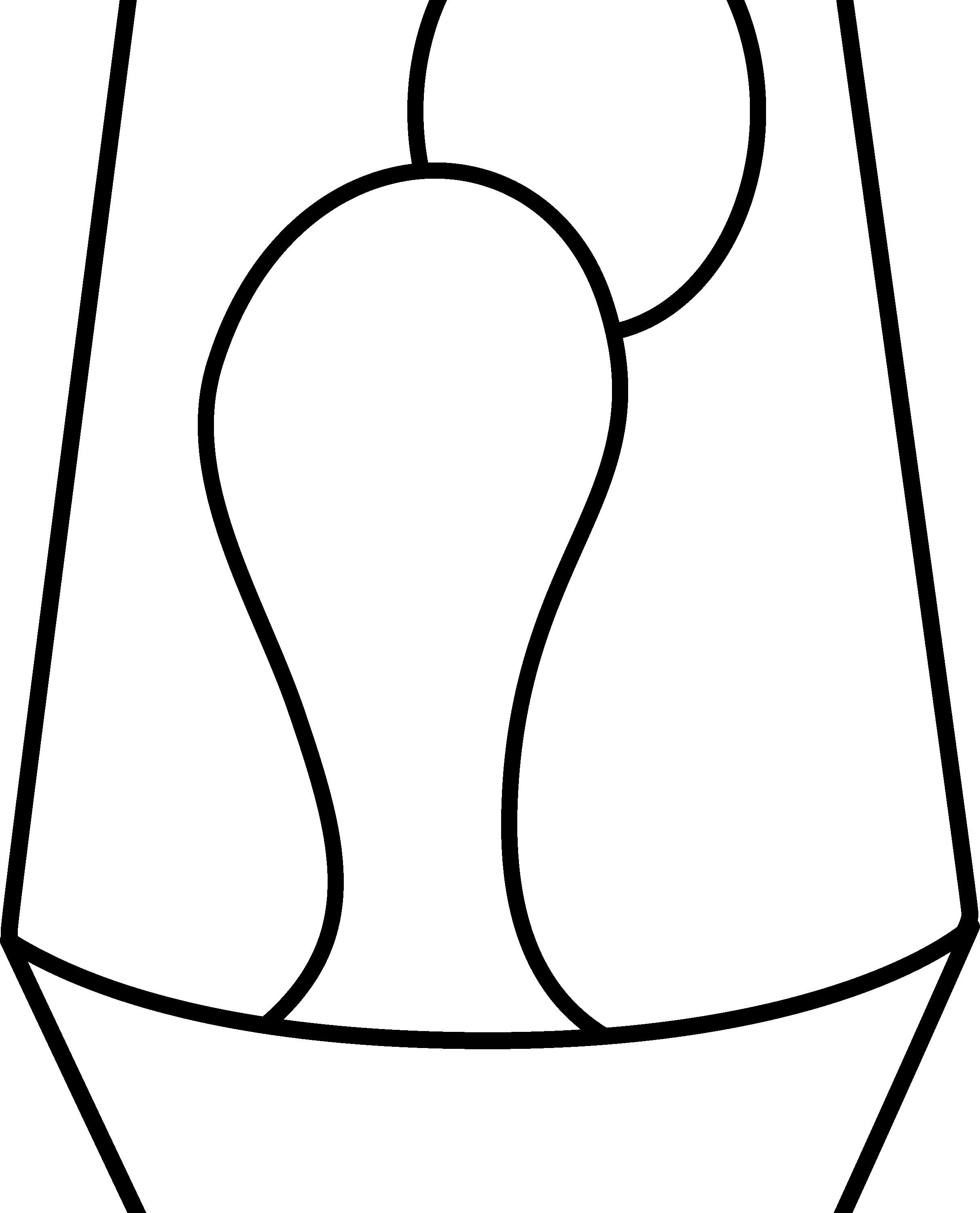 Lava Lamp Colorable Line Art Free Clip - Clip Art Lava Lamp - Png Download (2423x3000), Png Download