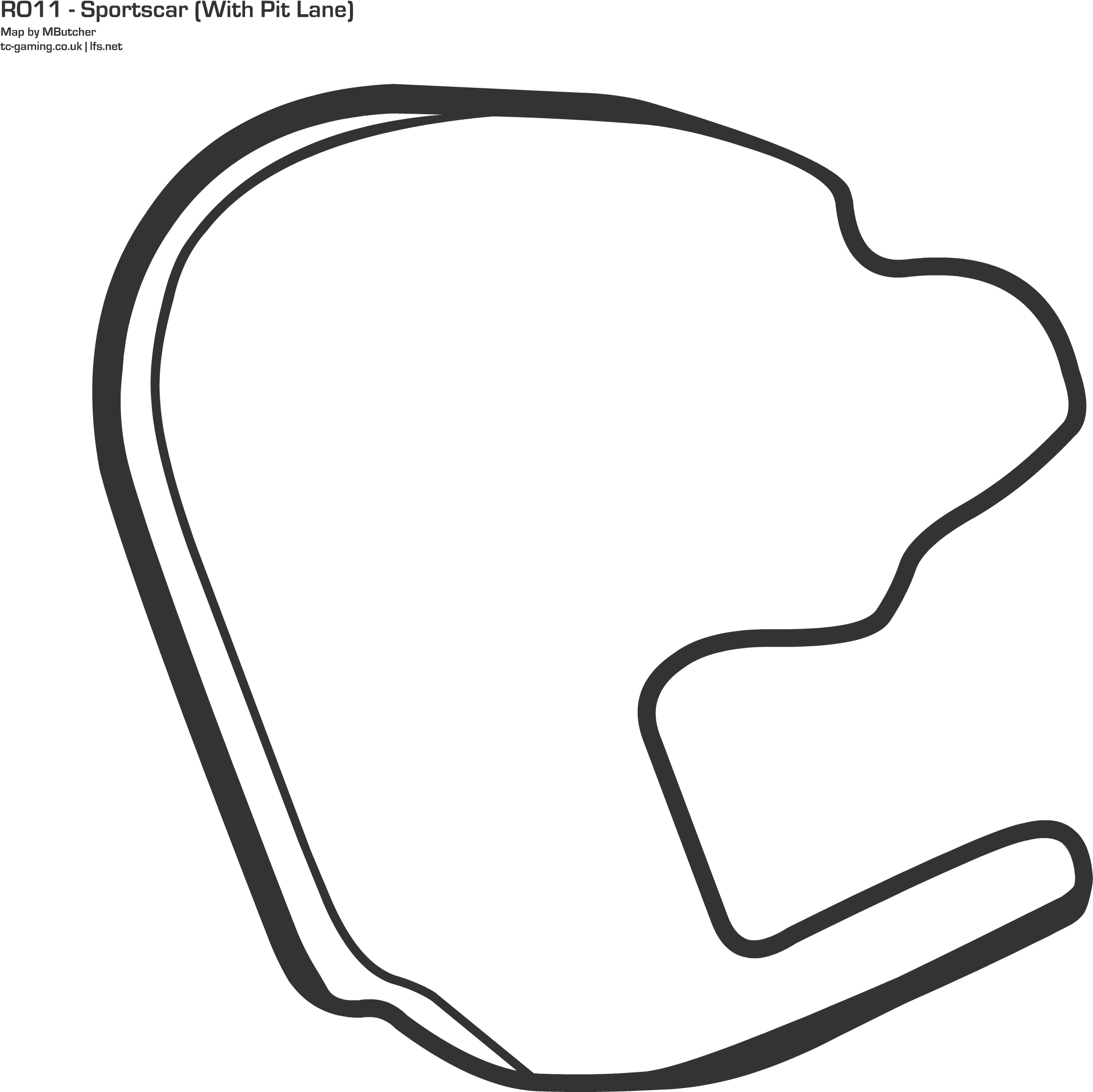 Rockingham Sportscar - None - Line Art Clipart (2500x2500), Png Download