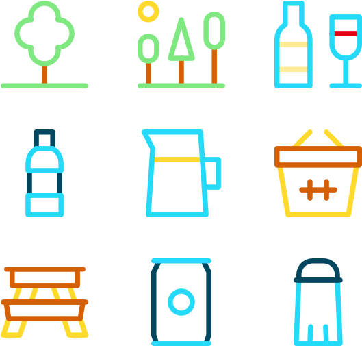 Picnic Clipart (600x564), Png Download