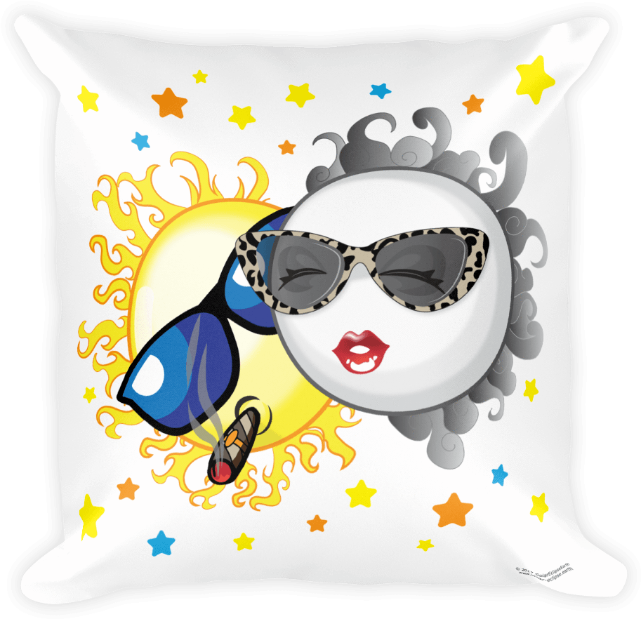 Solar Eclipse Throw Pillow - Solar Eclipse Of August 21, 2017 - Png Download (1000x1000), Png Download