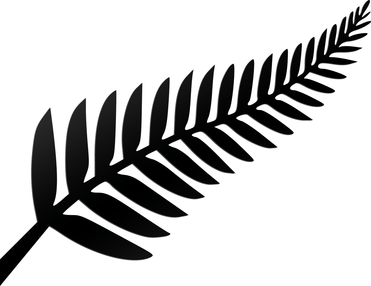 Download Silver Fern - New Zealand Leaf Logo Clipart (#2189918