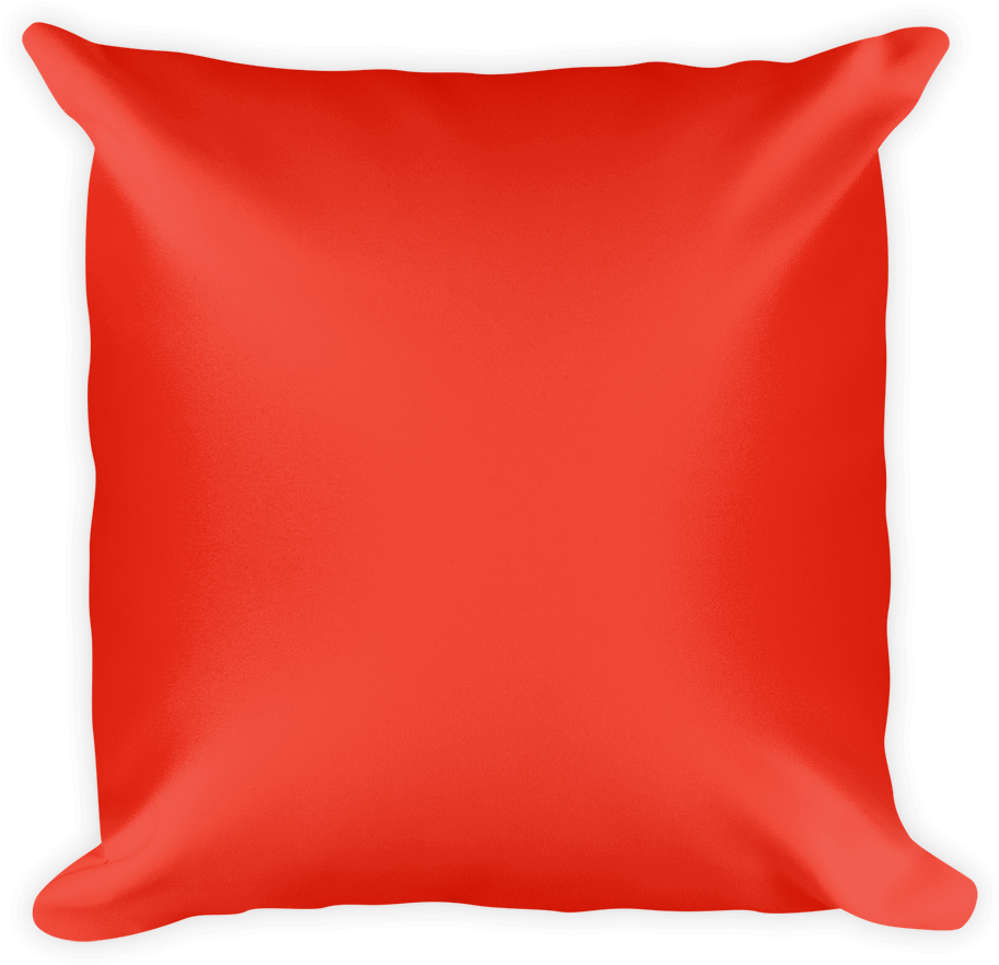 Personalized My Family Customized - Pillow Red Png Clipart (1000x1000), Png Download