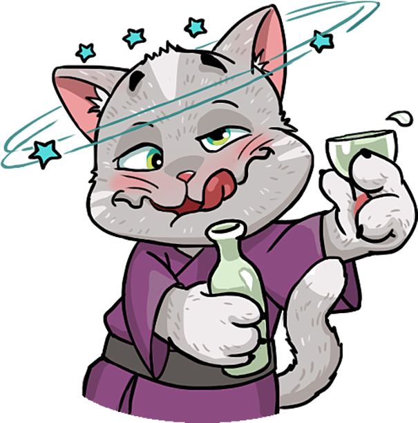 Kamikaze Cat Messages Sticker-4 Clipart (618x618), Png Download