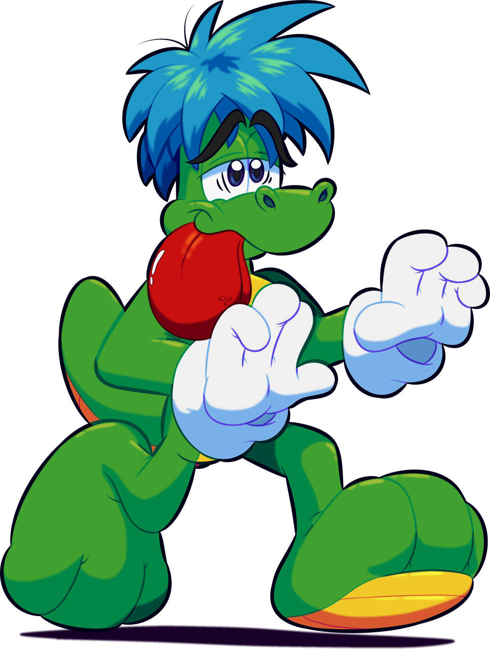 Ams - Mesmerized Gator - Cartoon Clipart (967x1280), Png Download