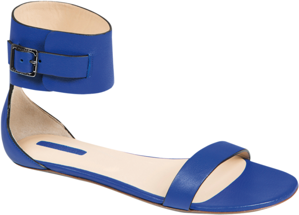 Longchamp Blue Sandals Clipart (640x640), Png Download