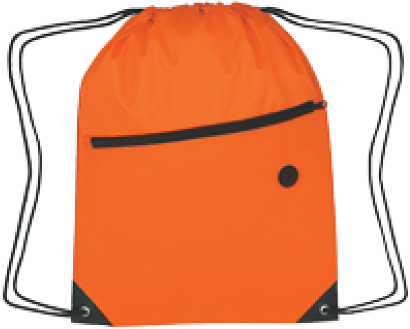 Printed Discount Custom Sports Pack With Front Zipper Clipart (600x600), Png Download