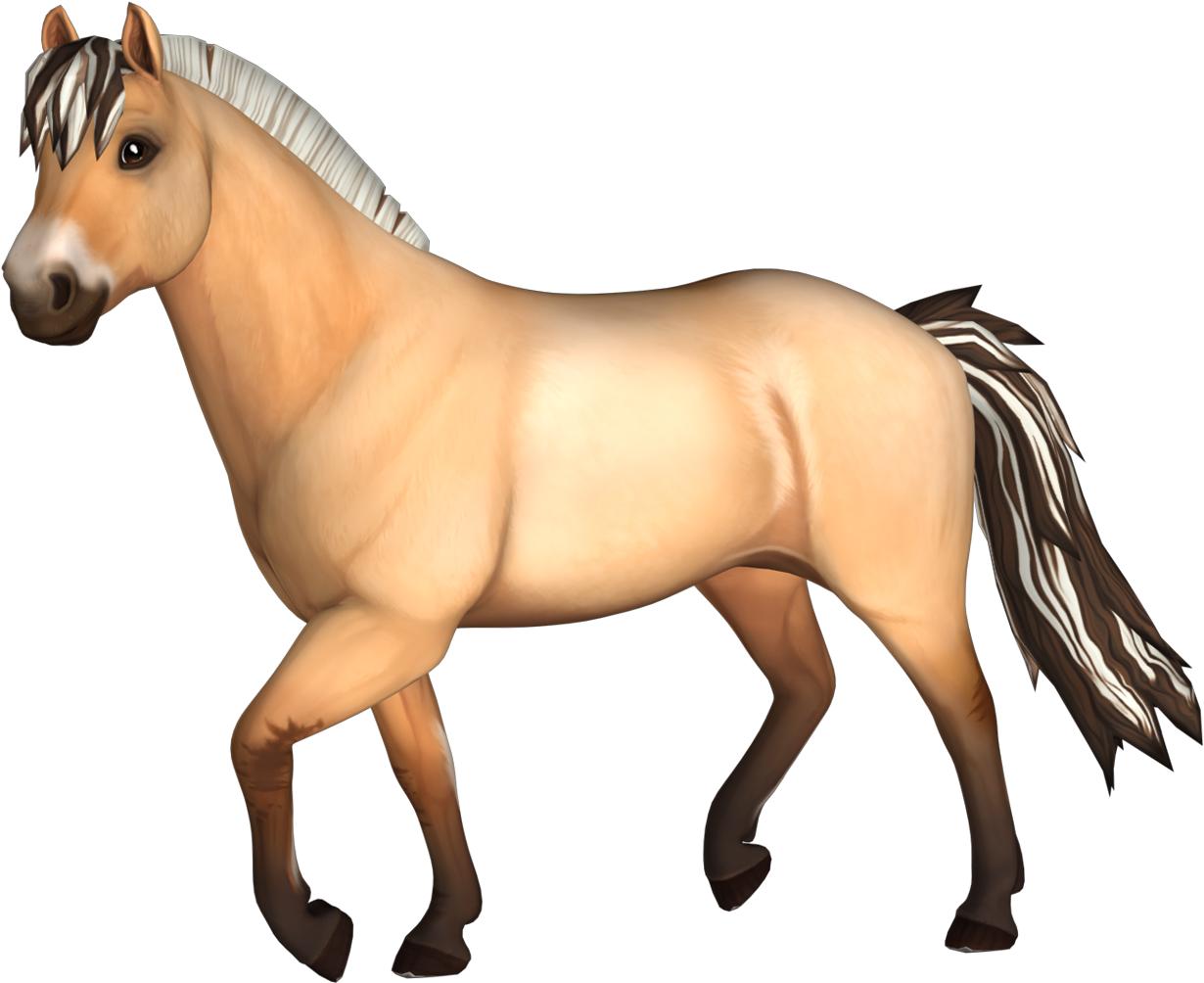 Fjord Horse Clipart (1292x1089), Png Download