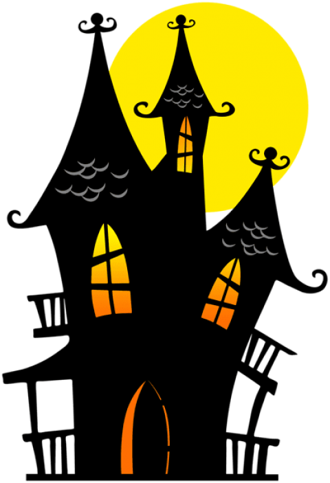 Free Png Halloween Dark House Png Images Transparent - Public Domain Halloween Clip Art Free (480x703), Png Download