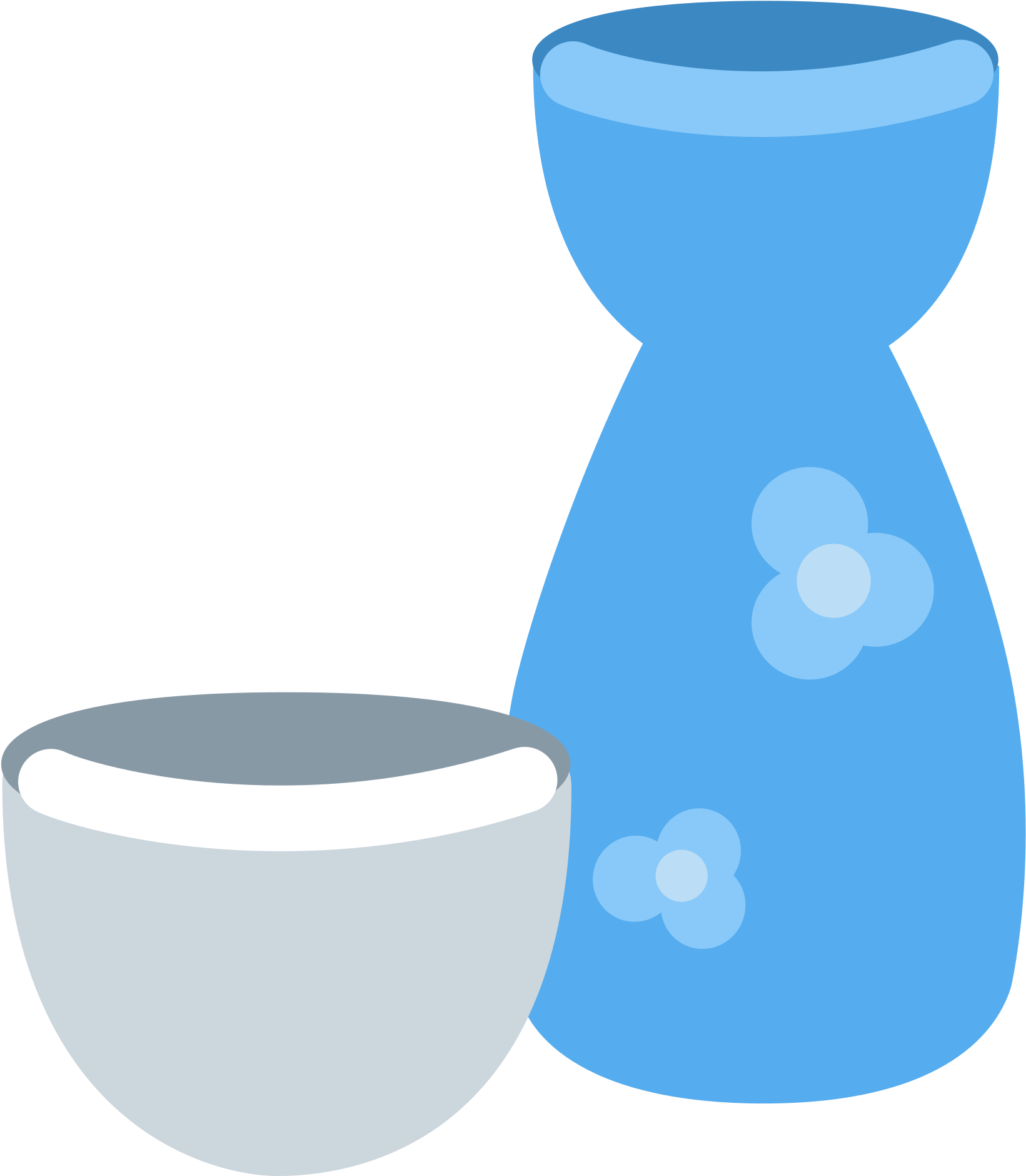 Open - Sake Emoji Clipart (2000x2000), Png Download