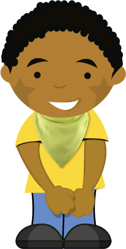 Ss - Ss - Ss - Black Boy Cartoon Transparent Clipart (800x800), Png Download