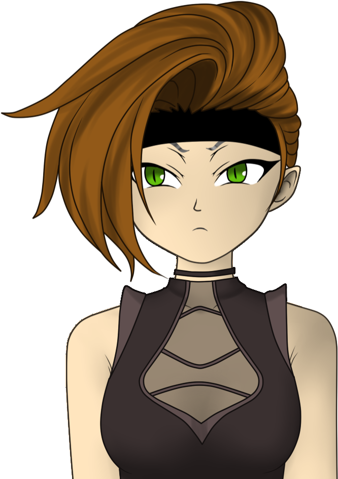 The Girl Was Definitely Cute, But She Had That Deadly - Cartoon Clipart (1024x1024), Png Download