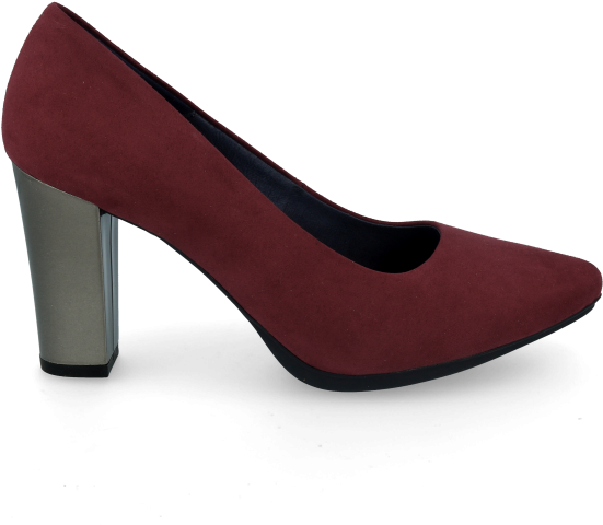 Salón Tacón Metal Plataforma Chamby - Basic Pump Clipart (600x600), Png Download