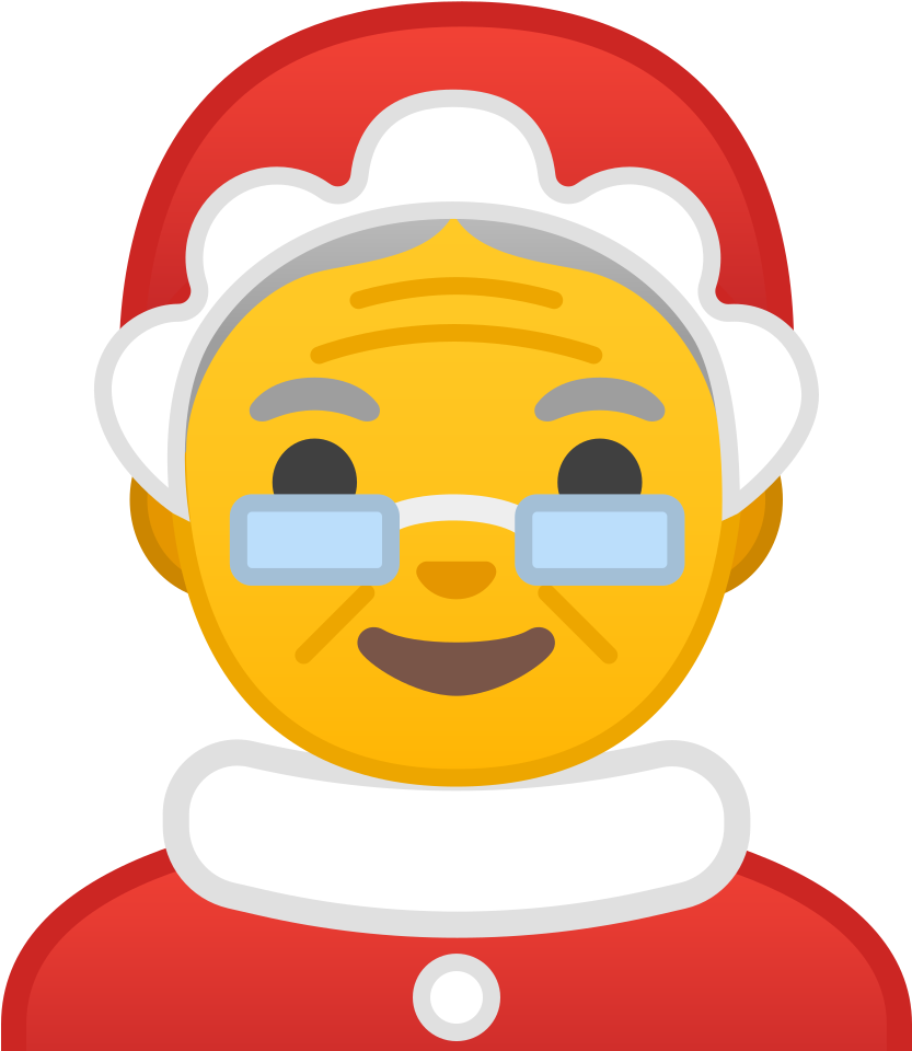 Download Svg Download Png - Mrs Claus Emoji Clipart (1024x1024), Png Download