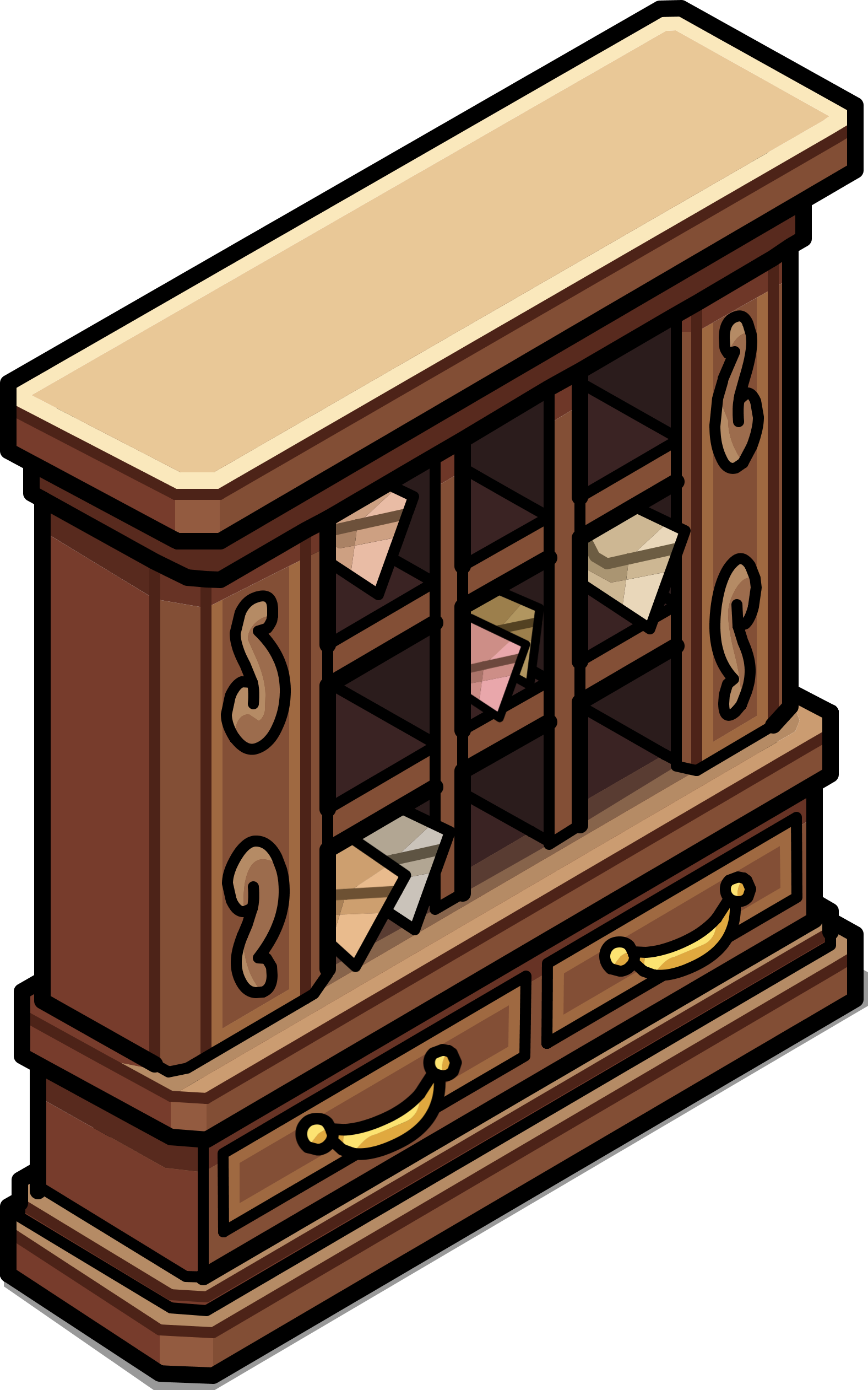 Antique Post Box Igloo 2 - Post Box Clipart (1576x2522), Png Download