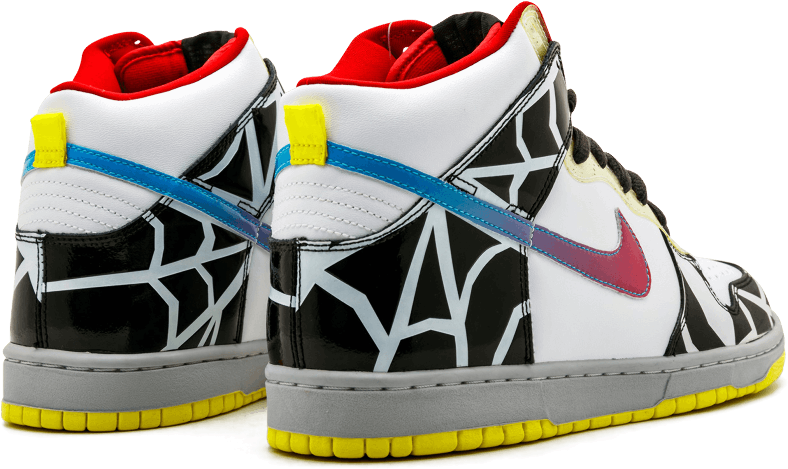 Nike Dunk High Premium Sb White/blue 313171-141 - Shoe Clipart (1000x600), Png Download
