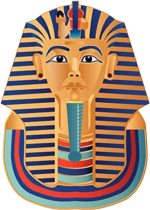 卡通手绘埃及旅游埃及法老png - Square Car Magnet 3 X Inch Egyptian Pharaoh King Tut Clipart (800x800), Png Download