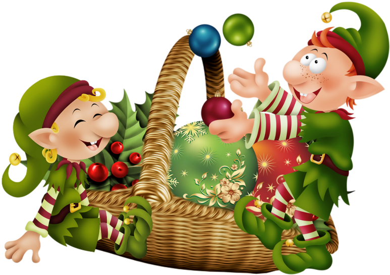 Christmas Elves - Christmas Day Clipart (800x658), Png Download
