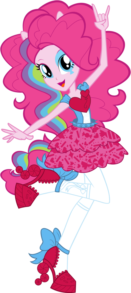 Artist Icantunloveyou Box Art Gesture Artisticantunloveyou - Equestria Girls Rainbow Rocks Pinkie Pie Clipart (472x1024), Png Download