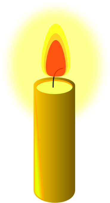 Free Beeswax Candle - Yellow Candle Clip Art - Png Download (566x800), Png Download