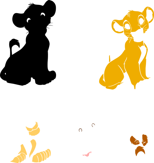 Disney Stencil Clipart (500x529), Png Download