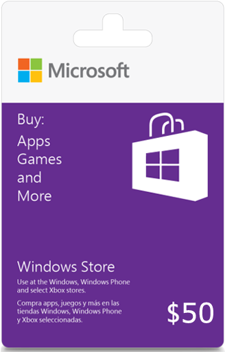 50$ Windows Store Gift Card - Microsoft K6w-01283 - Windows Store Gift Card 75 (microsoft Clipart (800x800), Png Download