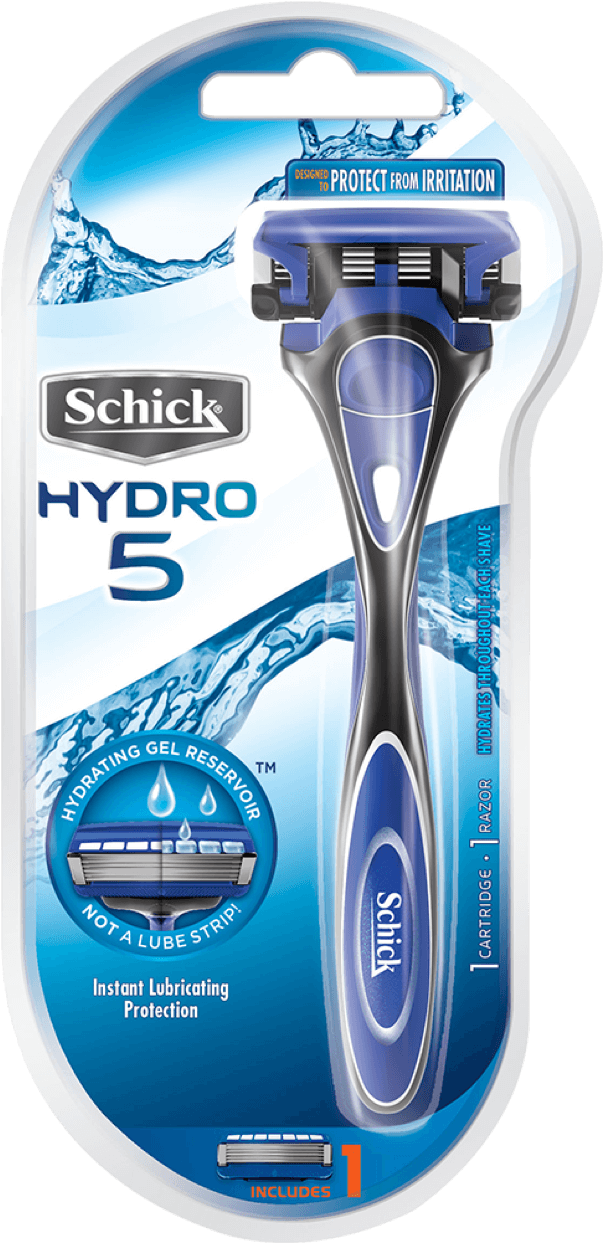 Hydro 5 Razor - Schick Hydro 5 Cartridges, Hydrating, Aloe & Vitamin Clipart (1300x1300), Png Download