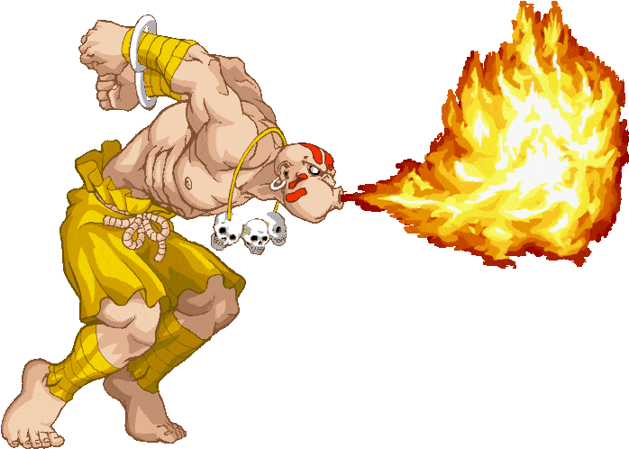 Cyber Street Fighter Dhalsim Teaches You Quot Roasting Clipart (712x510), Png Download