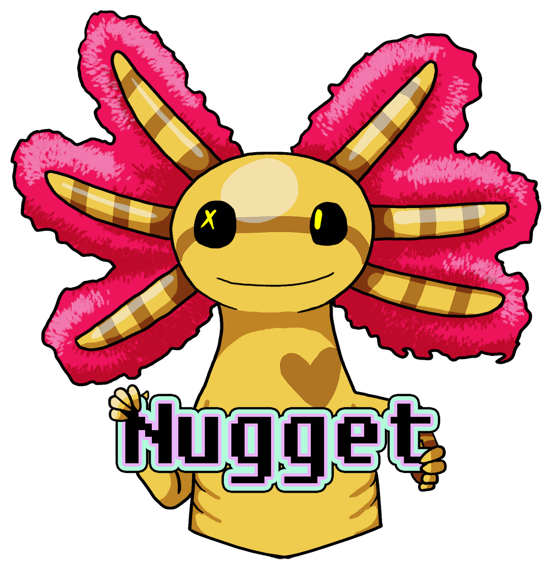 Nugget Badge - Cartoon Clipart (1187x1200), Png Download