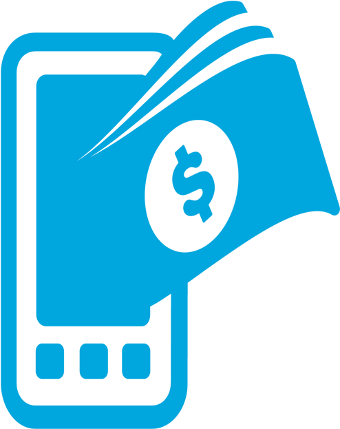 Accounts Receivable Services - Mobile Pos Icon Png Clipart (500x670), Png Download