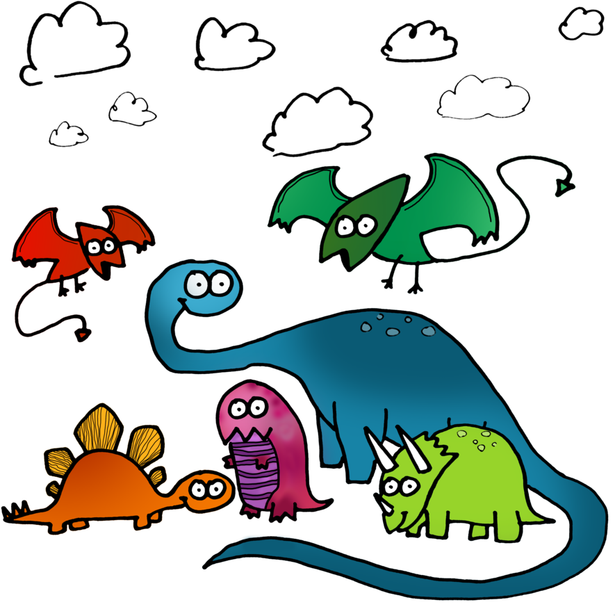 A Dino Party Is A Very Good Time - Dinosaur Clipart (1000x1200), Png Download