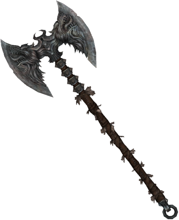 Flying Axe - Clavicus Vile Axe Clipart (570x700), Png Download