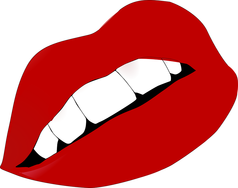 Lips Lipstick Mouth Free Vector Graphic On Pixabay - Rocky Horror Lips Clipart - Png Download (640x505), Png Download