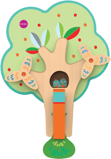 Oribel Vertiplay Busy Woodpecker - Toy Clipart (671x644), Png Download