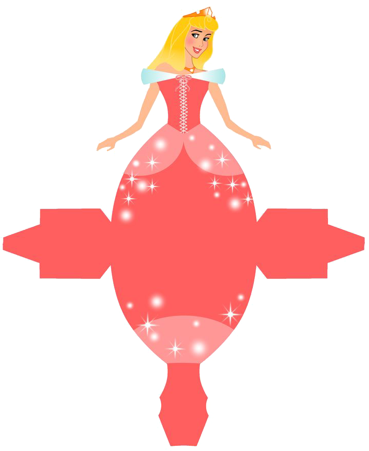 Princess Box Template Clipart (736x883), Png Download