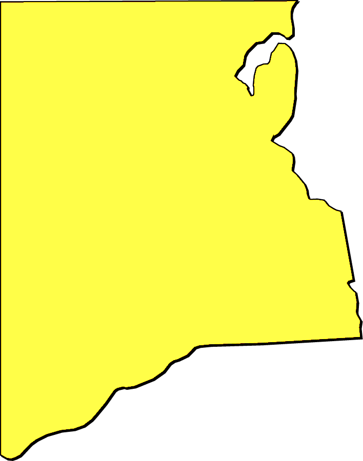 A Collection Of Simplified Outline Maps Of Clay County Clipart (708x900), Png Download