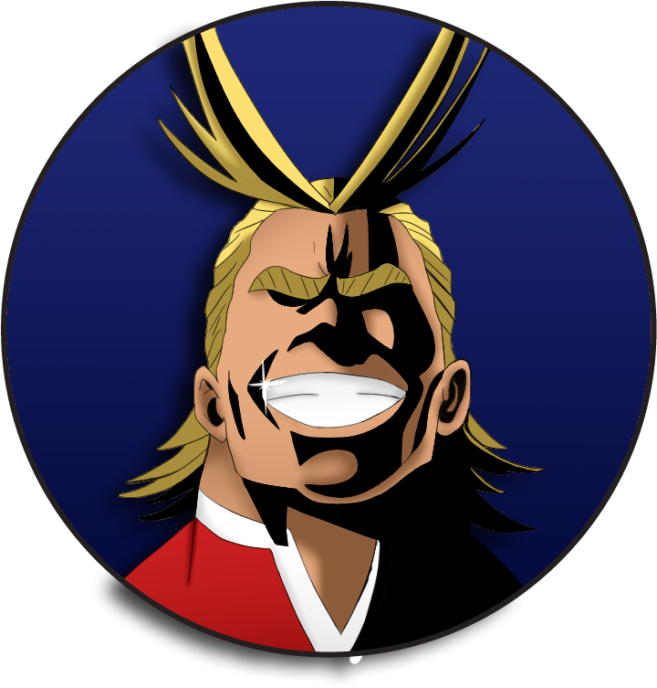 Doctorchimichanga - All Might Smile Art Clipart (771x900), Png Download